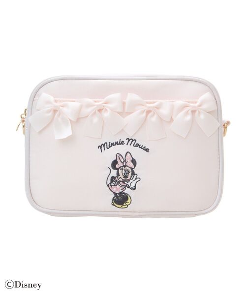 Maison de FLEUR（メゾンドフルール）の「Minnie Mouse/リボンショルダーバッグ（ショルダーバッグ・レディース・ライトピンク/アイボリー・FREE）」の12枚目の写真