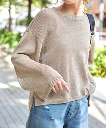 Spick & Span | ルーズコットンテープヤーンニット(ニット/セーター)