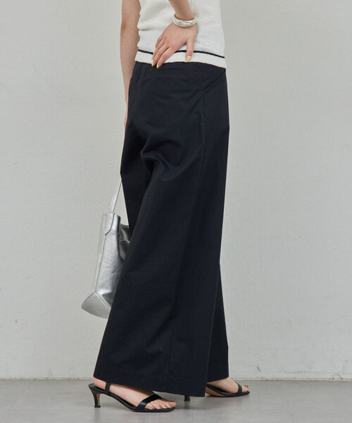 GALLARDAGALANTE（ガリャルダガランテ）の「タックウェザーパンツ（その他パンツ・レディース・ベージュ/ブラック/ネイビー・0/1）」の2枚目の写真