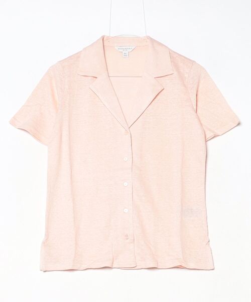 Banana Republic（バナナリパブリック）の「リネン リゾートシャツ（シャツ/ブラウス・レディース・ブラック/ホワイト/ピンク/ブルー・XS/M/L/S）」の6枚目の写真