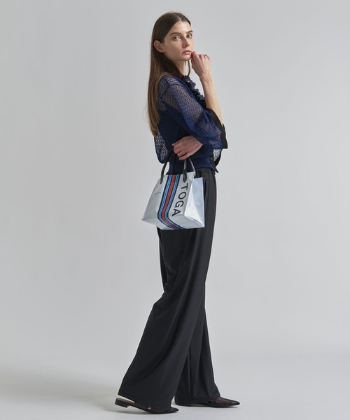 TOGA（トーガ）の「【TOGA/トーガ】Logo tote bag small/スモールロゴトートバッグ（トートバッグ・レディース・ホワイト/グリーン・FREE）」の15枚目の写真