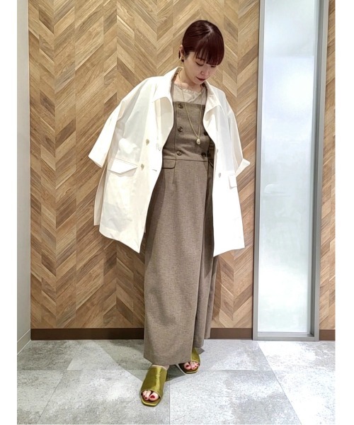 CIS.(シス)の「CIS. ライトウェイトシャツジャケット ウォッシャブル(その他アウター・レディース・ホワイト系/オリーブ系・36(7号)/38(9号))」の8枚目の写真