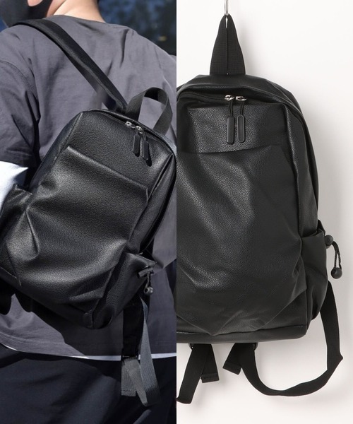 L LABEL（エルラベル）の「ベーシックバックパック（バックパック/リュック・メンズ・ブラック系その他/ブラック系その他2・FREE）」の2枚目の写真