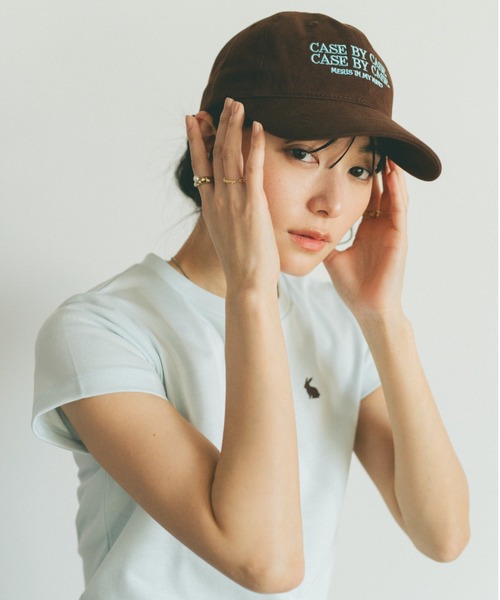 VANNIE U(ヴァニーユー)の「バイカラーロゴキャップ(キャップ・レディース・アイボリー/ブラウン/ネイビー・FREE)」の20枚目の写真