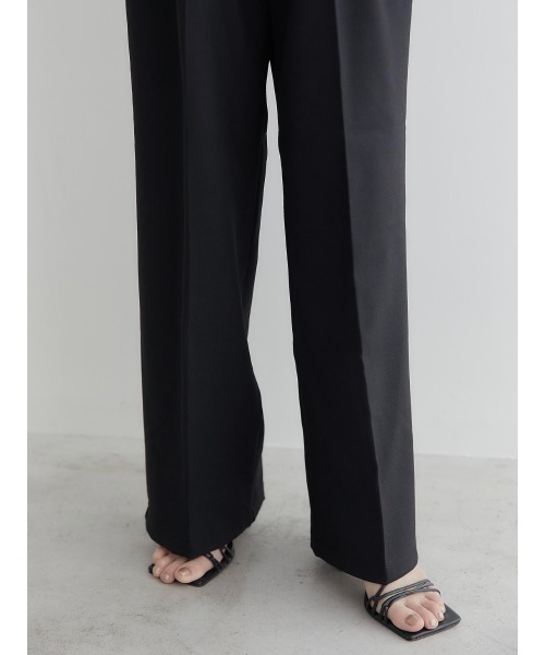 amel(エイメル)の「ダブルタックロングパンツ/ブラック(デニムパンツ・レディース・ブラック・FREE)」の4枚目の写真