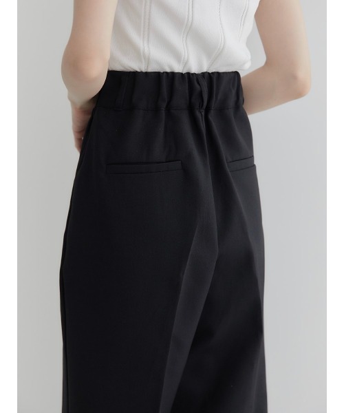 amel(エイメル)の「ダブルタックロングパンツ/ブラック(デニムパンツ・レディース・ブラック・FREE)」の3枚目の写真