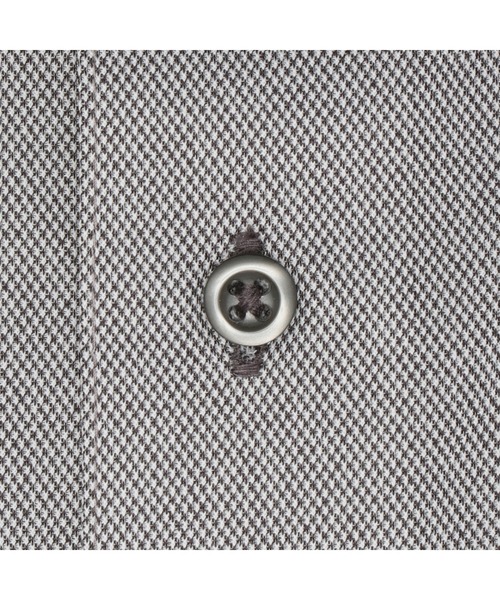 TOKYO SHIRTS（トウキョウシャツ）の「形態安定ノーアイロン ボタンダウン 長袖ストレッチビジネスワイシャツ（ビジネスシャツ・メンズ・グレー・首回り37cm-裄丈80cm/首回り39cm-裄丈80cm/首回り39cm-裄丈84cm/首回り41cm-裄丈82cm/首回り42cm-裄丈82cm/首回り42cm-裄丈86cm/首回り43cm-裄丈82cm/首回り43cm-裄丈86cm/首回り41cm-裄丈86cm）」の4枚目の写真