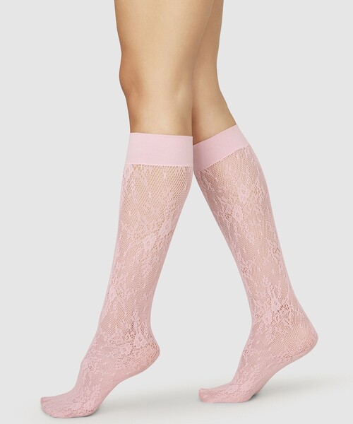 【関税込み】Swedish Stockings ブルー Rosa レースタイツ Rosa Lace Tights Sky Blue – IVALO.COM