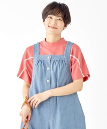 【汗染み防止・防汚・接触冷感】ウェットプロテクトレースコクーンTシャツ