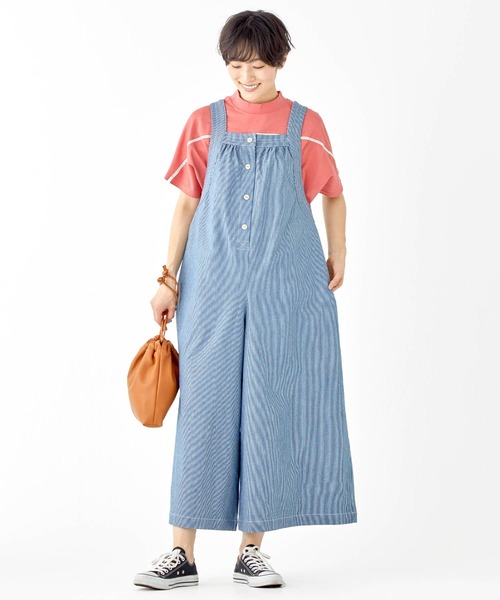 KRIFF MAYER Lady's Collection(クリフメイヤーレディースコレクション)の「【汗染み防止・防汚・接触冷感】ウェットプロテクトレースコクーンTシャツ(Tシャツ/カットソー・レディース・ライトグリーン/チャコール/カラフル/レッド/オフホワイト/ネイビー/グレー・MEDIUM/LARGE)」の15枚目の写真