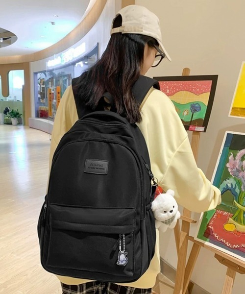SEU（エスイーユー）の「リュックサック バックパック オフィスカジュアル ジュニア リュック【A4サイズ対応/大容量 / PC収納 /撥水/ クッション / 軽量 / 通勤・通学・マザーズバッグ】（バックパック/リュック・レディース・ピンク/グリーン/アイボリー/ブラック/ブルー・フリー）」の17枚目の写真