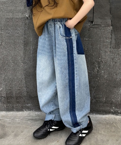 aimoha(アイモハ)の「【aimoha-KIDS-】デニムパンツ(デニムパンツ・キッズ・ブルー・110/120/130/140/150/160)」の1枚目の写真