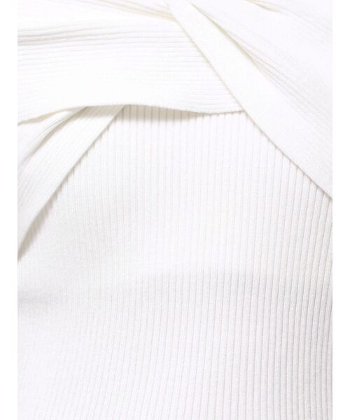 RESEXXY（リゼクシー）の「ツイストオフショルニットトップス（ニット/セーター・レディース・ブラック/ホワイト/ピンク・FREE）」の10枚目の写真