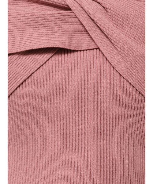 RESEXXY（リゼクシー）の「ツイストオフショルニットトップス（ニット/セーター・レディース・ブラック/ホワイト/ピンク・FREE）」の12枚目の写真
