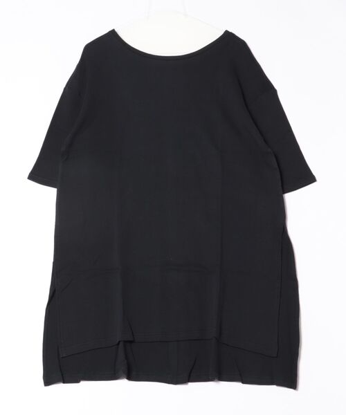 SETENS（セテンス）の「【ZOZO限定発売】【SETENS/セテンス】スリットチュニックTシャツ（Tシャツ/カットソー・レディース・ブラック/カーキ/ホワイト・F）」の2枚目の写真