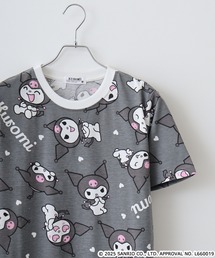 サンリオキャラクターズ プリント天竺総柄Tシャツ