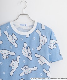 サンリオキャラクターズ プリント天竺総柄Tシャツ