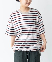 ブルドッグ刺繍ボーダービッグTee