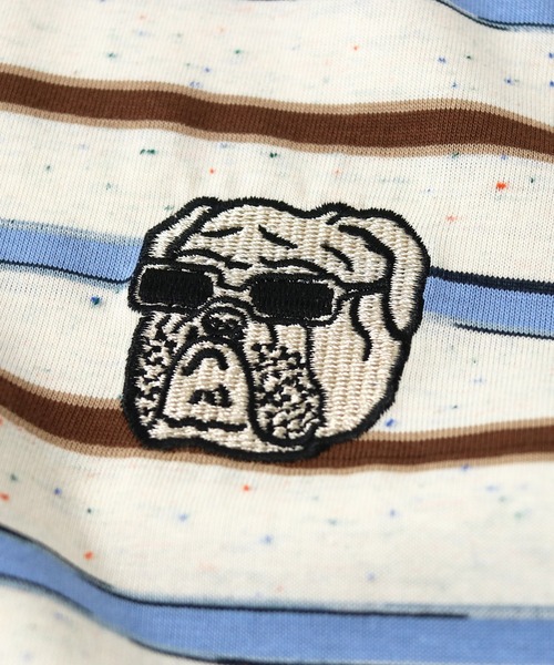 ブルドッグ刺繍ボーダービッグTee | ジムマスター（gym master