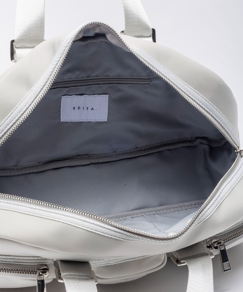 EDITA.（エディータ）の「Rectangle pockets handbag　ショルダーバッグ / 横長（ハンドバッグ・レディース・ブラック/ライトグレー・FREE）」の15枚目の写真