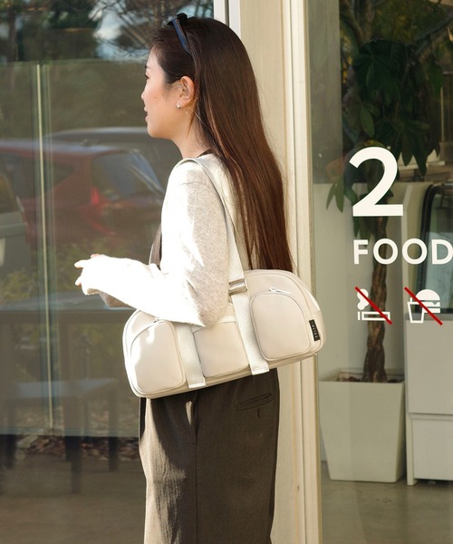 EDITA.（エディータ）の「Rectangle pockets handbag　ショルダーバッグ / 横長（ハンドバッグ・レディース・ブラック/ライトグレー・FREE）」の22枚目の写真