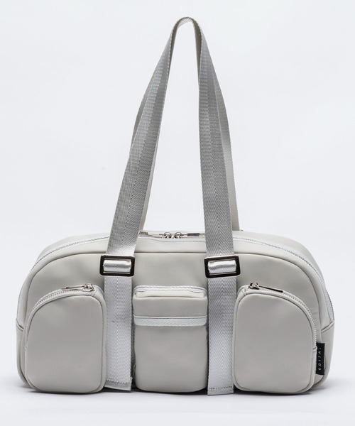 EDITA.（エディータ）の「Rectangle pockets handbag　ショルダーバッグ / 横長（ハンドバッグ・レディース・ブラック/ライトグレー・FREE）」の5枚目の写真