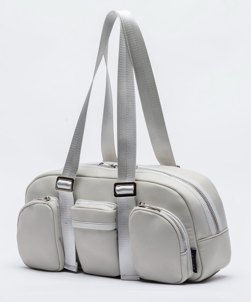 EDITA.（エディータ）の「Rectangle pockets handbag　ショルダーバッグ / 横長（ハンドバッグ・レディース・ブラック/ライトグレー・FREE）」の6枚目の写真