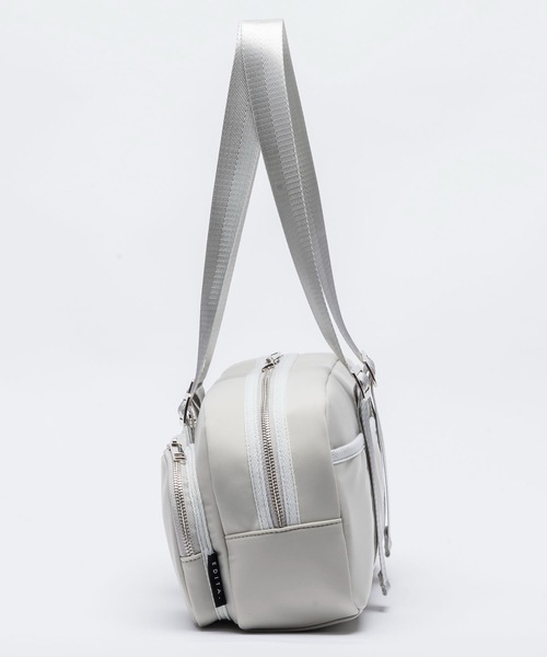 EDITA.（エディータ）の「Rectangle pockets handbag　ショルダーバッグ / 横長（ハンドバッグ・レディース・ブラック/ライトグレー・FREE）」の7枚目の写真