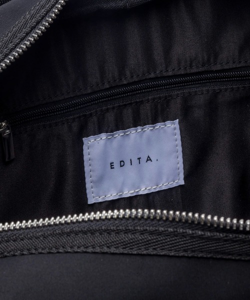 EDITA.（エディータ）の「Rectangle pockets handbag　ショルダーバッグ / 横長（ハンドバッグ・レディース・ブラック/ライトグレー・FREE）」の14枚目の写真