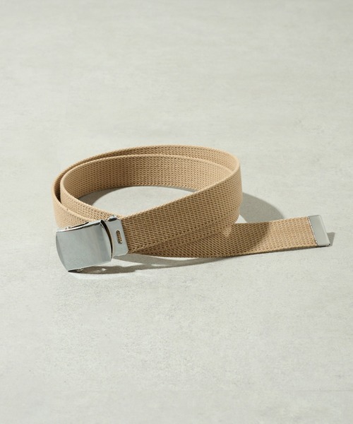 FORECAST(フォーキャスト)の「【FORECAST】メンGI シルバーバックルベルト RB 32MM 001/002(ベルト・メンズ・ベージュ/ネイビー/ブラック/グリーン・M/L)」の1枚目の写真