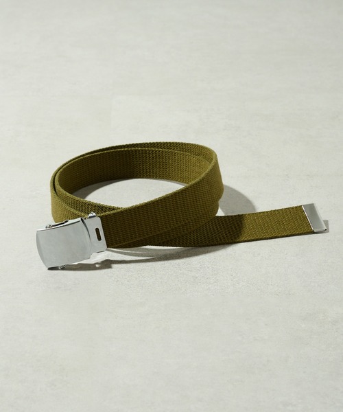FORECAST(フォーキャスト)の「【FORECAST】メンGI シルバーバックルベルト RB 32MM 001/002(ベルト・メンズ・ベージュ/ネイビー/ブラック/グリーン・M/L)」の3枚目の写真