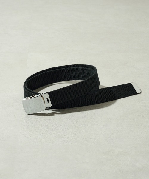 FORECAST(フォーキャスト)の「【FORECAST】メンGI シルバーバックルベルト RB 32MM 001/002(ベルト・メンズ・ベージュ/ネイビー/ブラック/グリーン・M/L)」の2枚目の写真