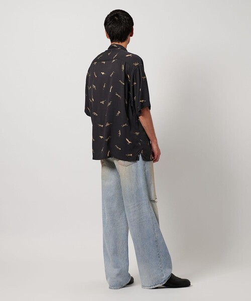 MONKEY TIME(モンキータイム)の「<PARIS AUTHENTIQUE × monkey time> プリント オープンカラー シャツ(シャツ/ブラウス・メンズ・ダークブラウン/ブラック・L/M/S/XL)」の8枚目の写真