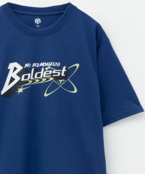 Mac-House（マックハウス）の「T-GRAPHICS ストリートロゴプリント半袖Ｔシャツ（Tシャツ/カットソー・メンズ・ブルー/ブラック/オートミール/イエロー/パープル・S/M/L/XL）」の4枚目の写真