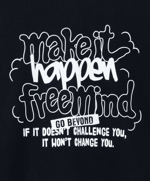 Mac-House（マックハウス）の「T-GRAPHICS ストリートロゴプリント半袖Ｔシャツ（Tシャツ/カットソー・メンズ・ブルー/ブラック/オートミール/イエロー/パープル・S/M/L/XL）」の8枚目の写真