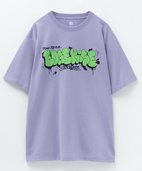 Mac-House（マックハウス）の「T-GRAPHICS ストリートロゴプリント半袖Ｔシャツ（Tシャツ/カットソー・メンズ・ブルー/ブラック/オートミール/イエロー/パープル・S/M/L/XL）」の15枚目の写真