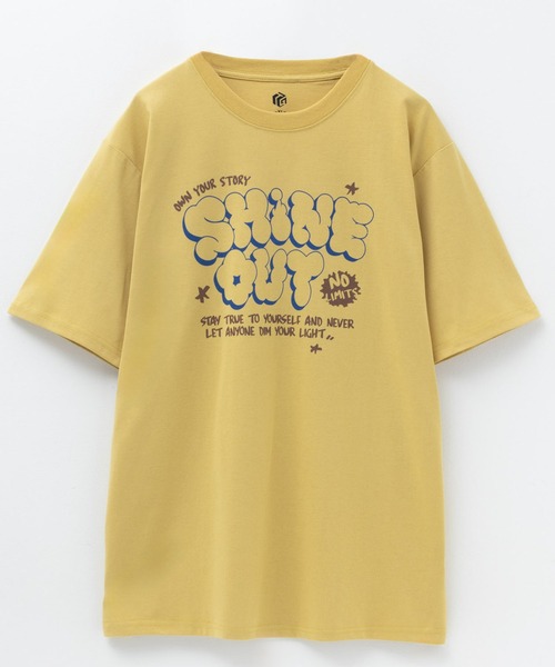 Mac-House（マックハウス）の「T-GRAPHICS ストリートロゴプリント半袖Ｔシャツ（Tシャツ/カットソー・メンズ・ブルー/ブラック/オートミール/イエロー/パープル・S/M/L/XL）」の18枚目の写真
