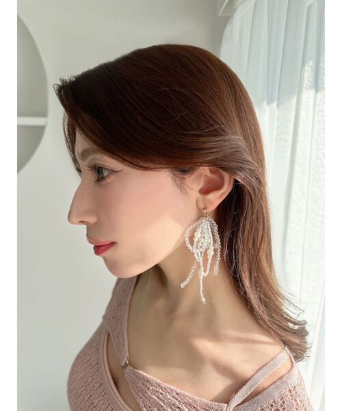 RESEXXY(リゼクシー)の「ボリュームクリアビーズピアス(ピアス(両耳用)・レディース・クリア・FREE)」の2枚目の写真