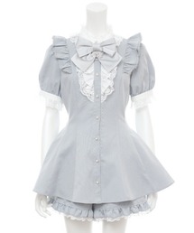 Secret Honey（シークレットハニー）の「アクセサリーリボンレースフリル半袖セットアップ（セットアップ）」