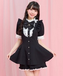 Secret Honey（シークレットハニー）の「アクセサリーリボンレースフリル半袖セットアップ（セットアップ）」