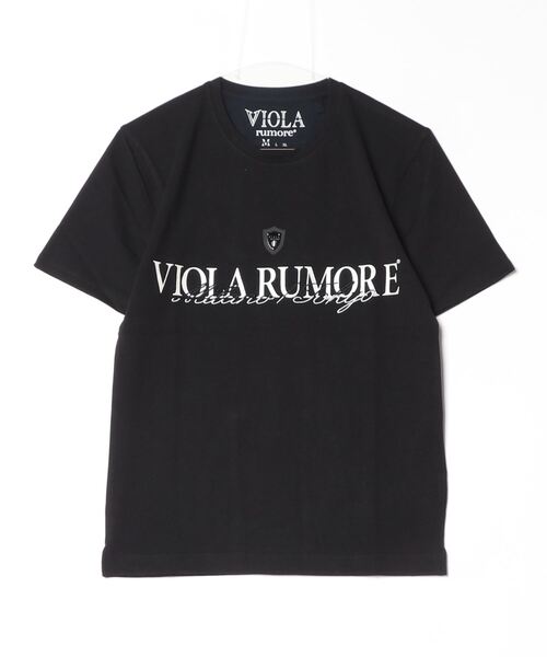 VIOLA(ヴィオラ)の「『VIOLA rumore/ヴィオラ ルモーレ』刺しゅう/P.T入りクルー半袖Tシャツ(Tシャツ/カットソー・メンズ・ブラック/サーモンピンク/ホワイト・L/XL/M)」の20枚目の写真