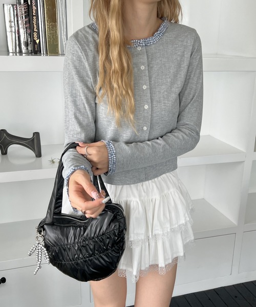SOLLON.(ソルロン)の「ハートくしゅくしゅBAG(ハンドバッグ・レディース・ブラック/シルバー・FREE)」の6枚目の写真