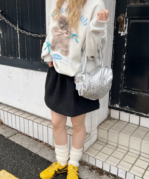SOLLON.(ソルロン)の「ハートくしゅくしゅBAG(ハンドバッグ・レディース・ブラック/シルバー・FREE)」の15枚目の写真