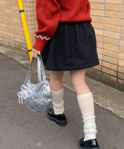 SOLLON.(ソルロン)の「ハートくしゅくしゅBAG(ハンドバッグ・レディース・ブラック/シルバー・FREE)」の18枚目の写真