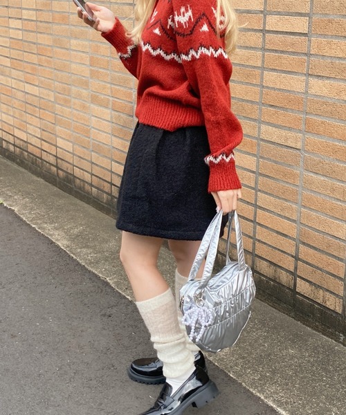 SOLLON.(ソルロン)の「ハートくしゅくしゅBAG(ハンドバッグ・レディース・ブラック/シルバー・FREE)」の19枚目の写真