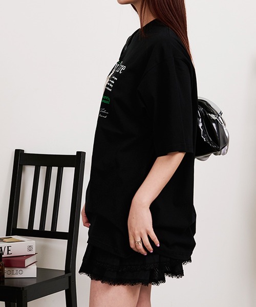 SILVER BULLET(シルバーバレット)の「『SILVER BULLET SELECT AP/シルバーバレットセレクト』クルーネック アニマルプリント半袖Tシャツ【Z】(Tシャツ/カットソー・レディース・ネイビー/ブラック・L/M)」の4枚目の写真