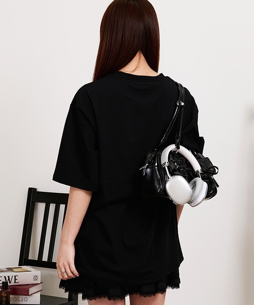 SILVER BULLET(シルバーバレット)の「『SILVER BULLET SELECT AP/シルバーバレットセレクト』クルーネック アニマルプリント半袖Tシャツ【Z】(Tシャツ/カットソー・レディース・ネイビー/ブラック・L/M)」の5枚目の写真