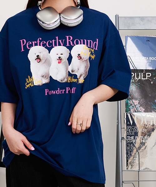 SILVER BULLET(シルバーバレット)の「『SILVER BULLET SELECT AP/シルバーバレットセレクト』クルーネック アニマルプリント半袖Tシャツ【Z】(Tシャツ/カットソー・レディース・ネイビー/ブラック・L/M)」の8枚目の写真