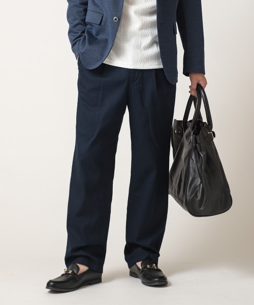 Buffalo Bobs（バッファローボブズ）の「【ZOZO限定】PARMA(パルマ)ワンタック ワイド ルーズ バギーパンツ（その他パンツ・メンズ・ブラック/ダークネイビー/ベージュ/グレー・マルチサイズ）」の4枚目の写真