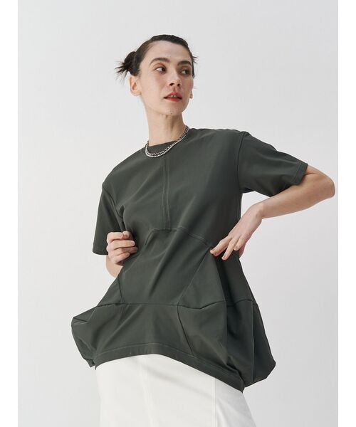 セール】SQUARE CUBE HEM TOP / スクエアキューブヘムトップ（Tシャツ